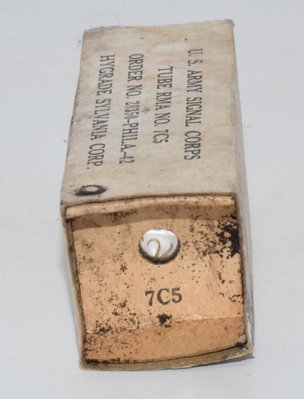 7C5 (6V6) Sylvania USA NOS 1942 Valve / Tube