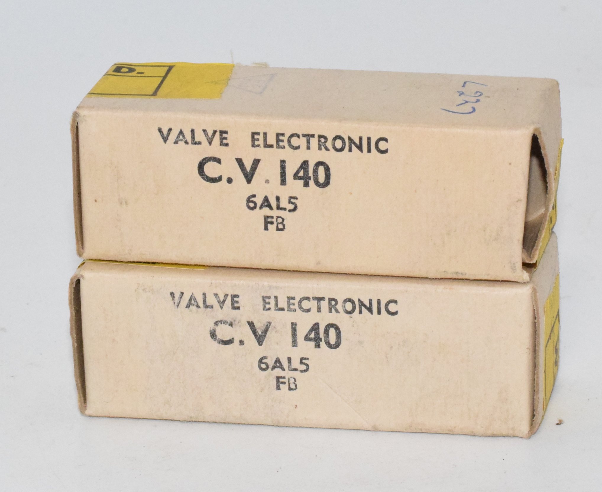 CV140 / 6AL5 STC Brimar UK NOS Valve / Tube Pair