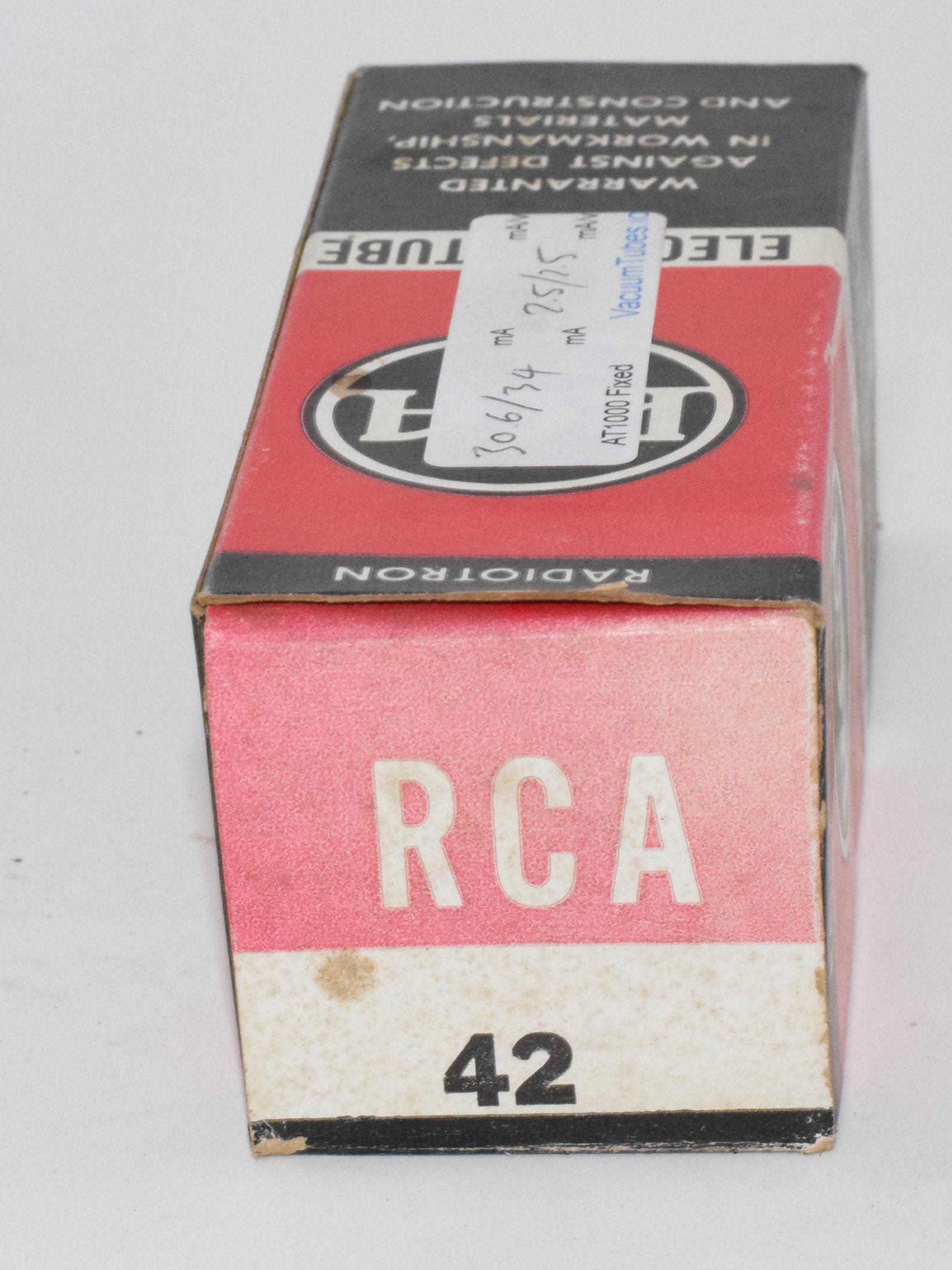 42 RCA USA NOS Valve / Tube