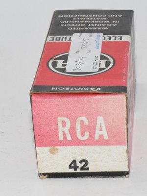 42 RCA USA NOS Valve / Tube