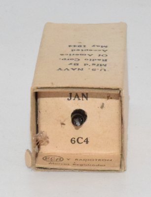6C4 JAN RCA 1944 USA NOS Valve / Tube