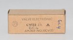 CV133 / 6C4 MO Valve Company UK NOS Valve / Tube thumbnail 1