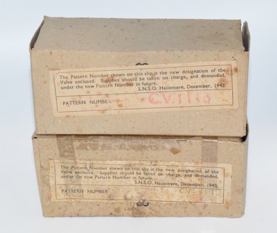 NU18 / U17 / CV1113 GEC 1943 Pair NOS Valve / Tube