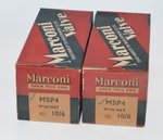 MSP4 Marconi / MO Valve Co / GEC NOS Pair England Valve / Tubes thumbnail 1