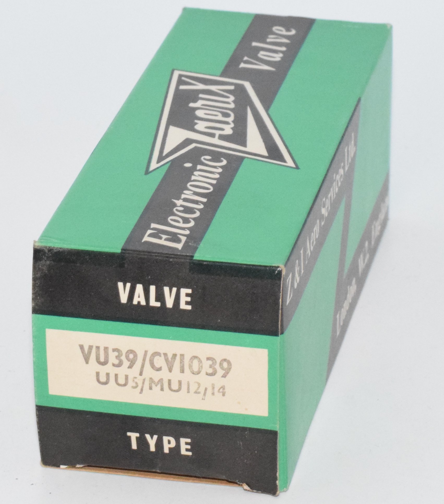 VU39 / UU5 / CV1039 / MU12 / MU14 Zaerix NOS Valve / Tube