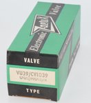 VU39 / UU5 / CV1039 / MU12 / MU14 Zaerix NOS Valve / Tube thumbnail 1
