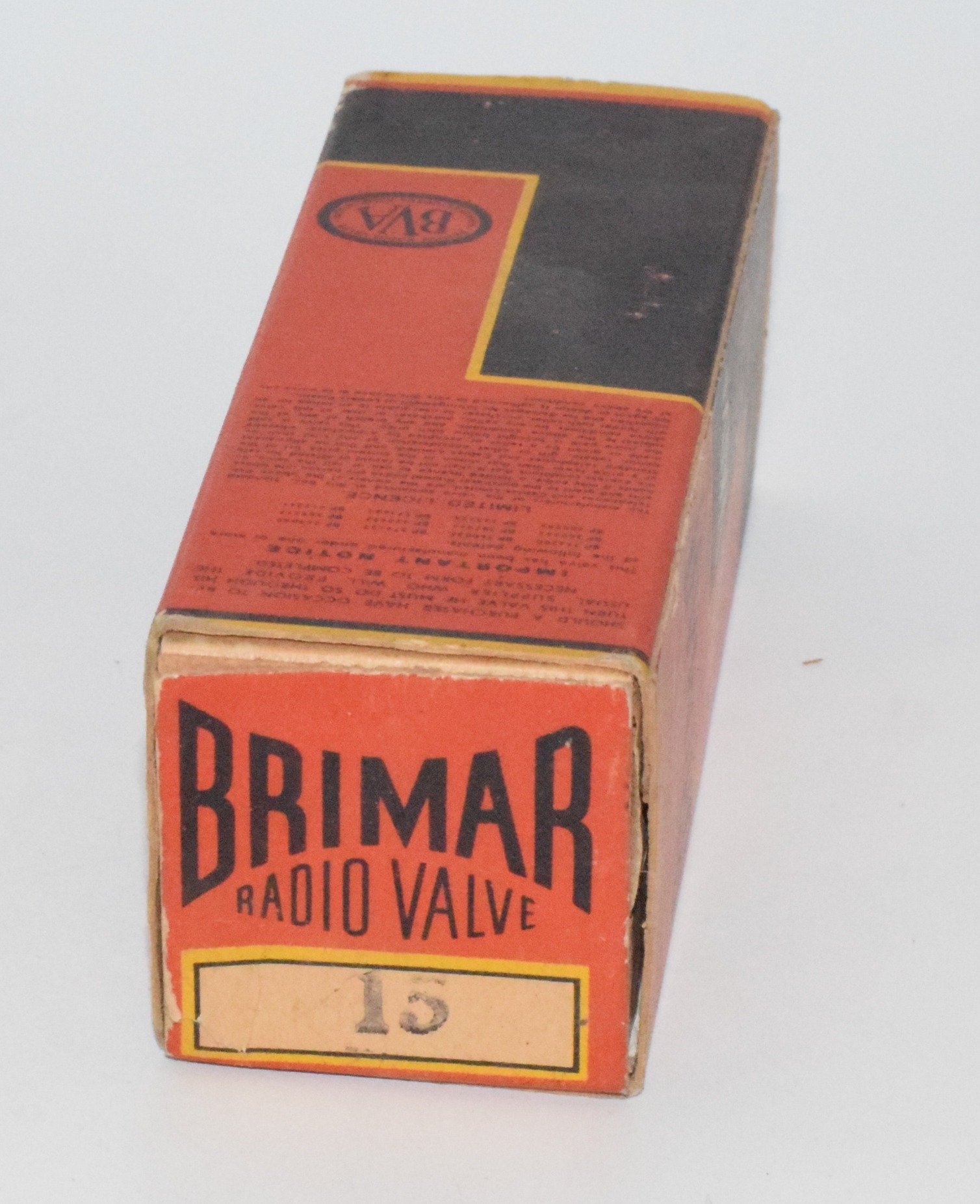 15 Brimar UK NOS Valve / Tube