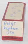6V6GT Raytheon USA Valve / Tube thumbnail 2
