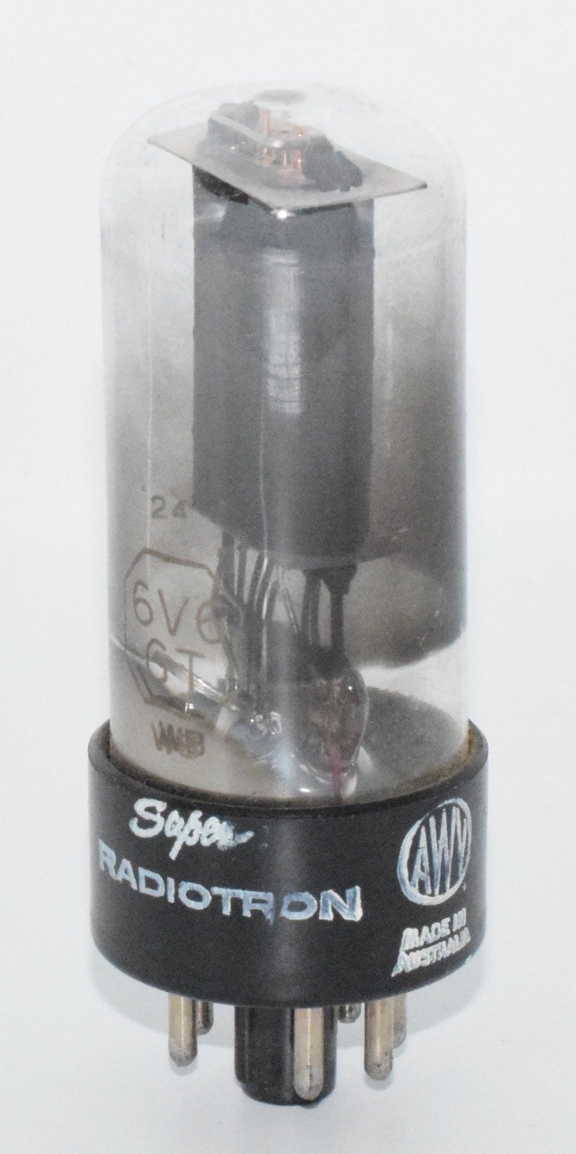 6V6GT Super Radiotron AWV Australia Valve / Tube