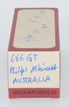 6V6GT Philips Miniwatt Australia Valve / Tube thumbnail 2