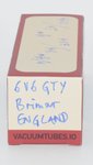 6V6GTY Brimar England Valve / Tube thumbnail 2