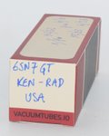 6SN7GT VT231 SC961A Ken-Rad USA Black Glass Valve / Tube thumbnail 3