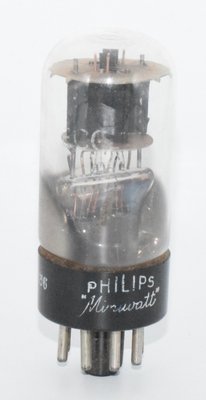 ECC35 (6SL7) Philips Miniwatt Great Britain Valve / Tube