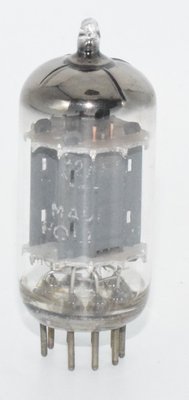 12AX7 Miniwatt Holland 1957 Long Plates D Getter Valve / Tube
