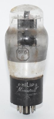 6F6G Philips Miniwatt Australia Valve / Tube