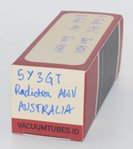 5Y3GT Radiotron AWV Australia Valve / Tube thumbnail 3