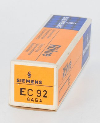 EC92 / 6AB4 Siemens Germany Valve / Tube
