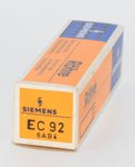 EC92 / 6AB4 Siemens Germany Valve / Tube thumbnail 1