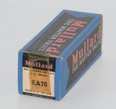 EA76 / CV469 Mullard England *Blue Box* Valve / Tube