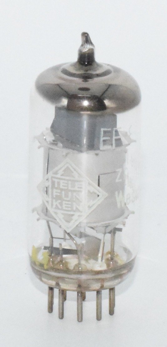 EF86 / 6267 ◆ Telefunken ◆ Germany Valve / Tube (Solid Plate, Diamon bottom)