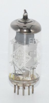 EF86 / 6267 ◆ Telefunken ◆ Germany Valve / Tube (Solid Plate, Diamon bottom)