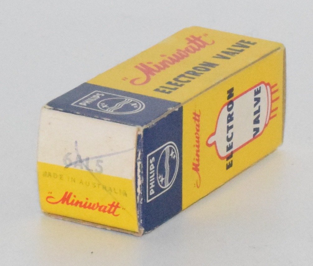 6AL5 Philips Australia Valve / Tube (Miniwatt box)
