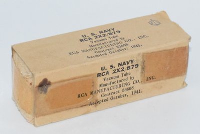 2X2 / 879 RCA Radiotron USA Navy 1941 Valve / Tube