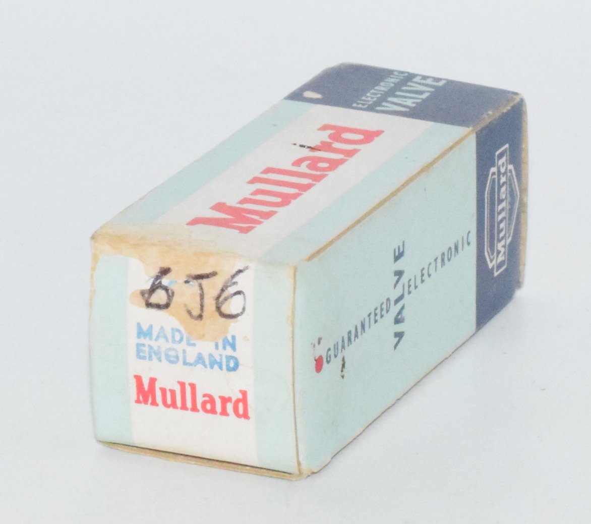 6J6 Mullard England Mitcham 1954 NOS Valve / Tube
