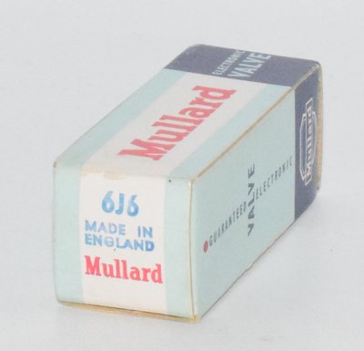 6J6 Mullard England Mitcham 1957 NOS Valve / Tube