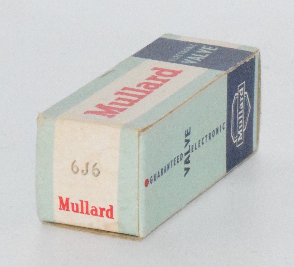 6J6 Mullard England Mitcham 1954 NOS Valve / Tube
