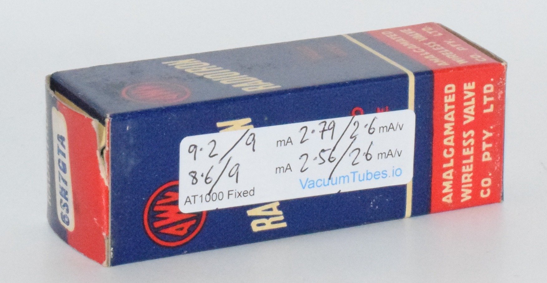 6SN7GTA Super Radiotron AWV Australia NOS Valve / Tube