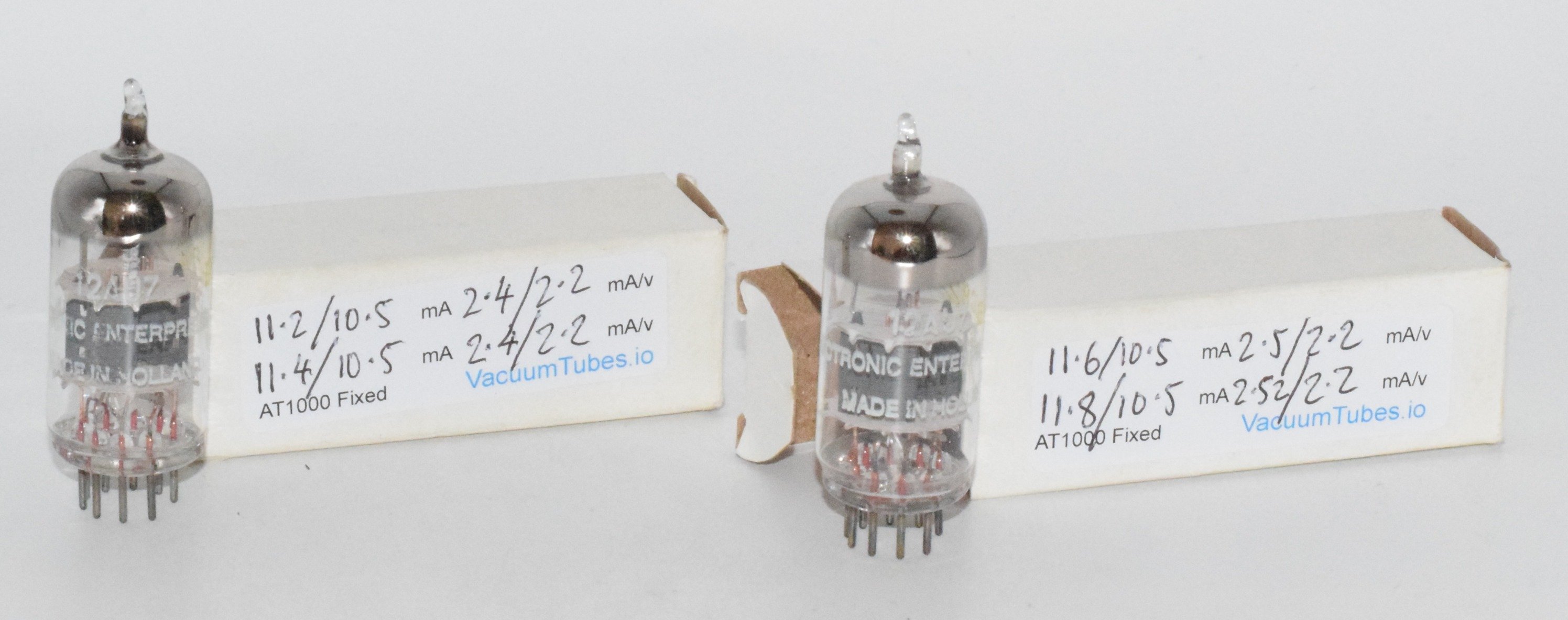 12AU7 Electronic Enterprises Holland *MATCHED PAIR* NOS Valve / Tube