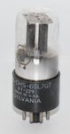 6SL7GT / VT-229 Sylvania JAN-USA 1944 NOS *Black Cylinder plates* Valve / Tube thumbnail 5