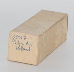 6SN7GT Miniwatt Holland NOS 1960 *Graphite Glass* Valve / Tube thumbnail 3