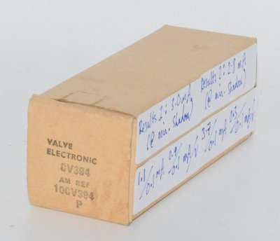 CV394 / 6CD7 / EM34 KB/P Philips Holland NOS MagicEye *red paint* Tube