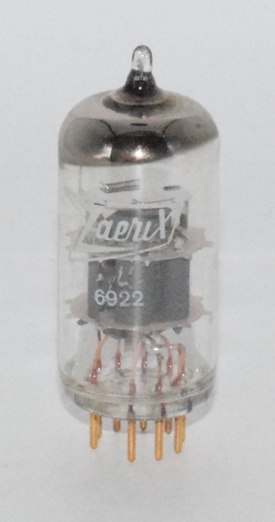 6922 / ECC88 Zaerix *Gold pins* NOS Valve / Tube