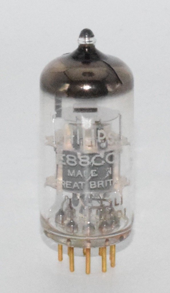 E88CC Philips Mitcham April 1959 England NOS *Gold pins 7L1* Valve / Tube