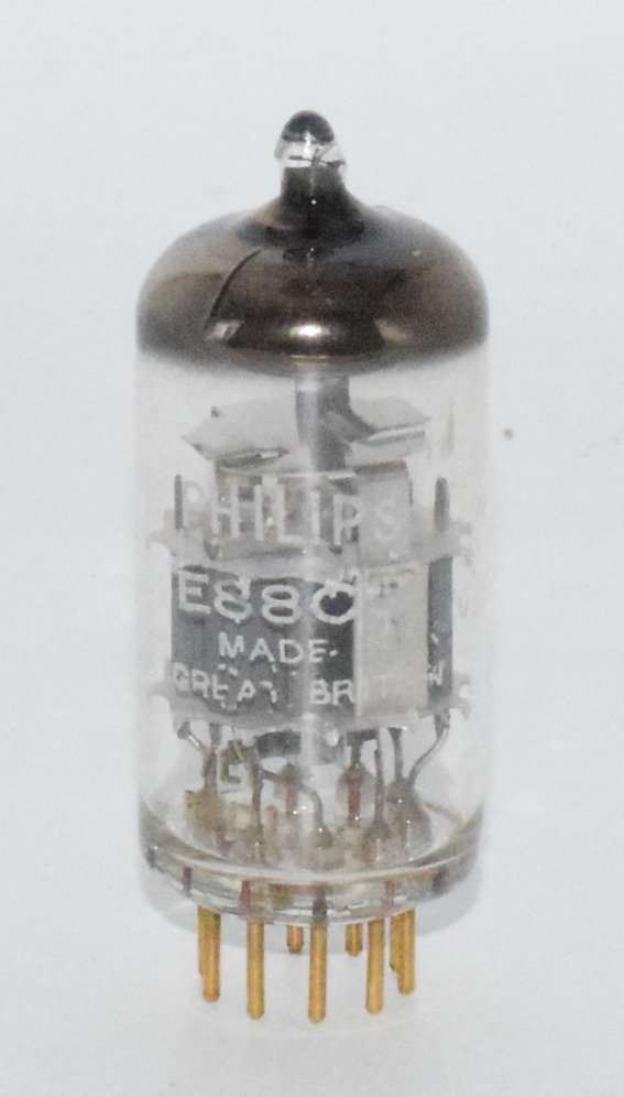 E88CC Philips Mitcham April 1959 England NOS *Gold pins 7L1* Valve / Tube