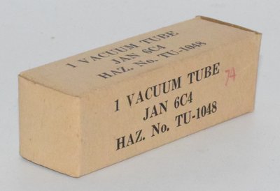 6C4 Sylvania JAN USA NOS HAZ No. TU-1048 Military Valve / Tube