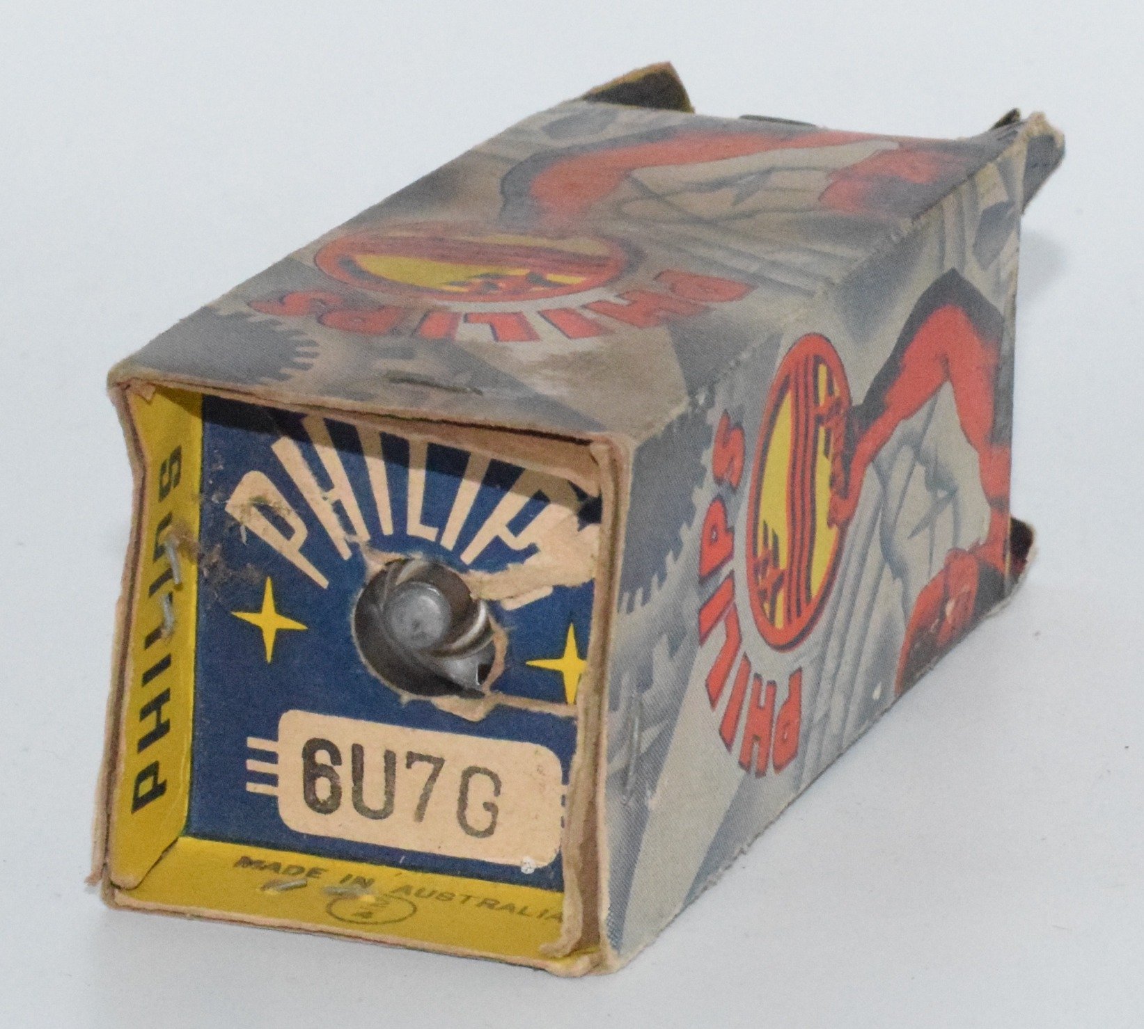6U7G Philips Miniwatt Australia Valve / Tube