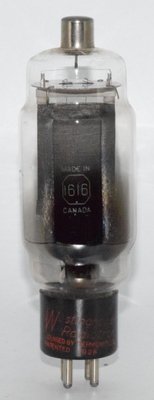 1616 / CV656 Westinghouse Radiotron Canada 1958 NOS Valve / Tube