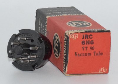 JRC 6H6 / VT90 RCA Radiotron USA NOS 1944 Valve / Tube