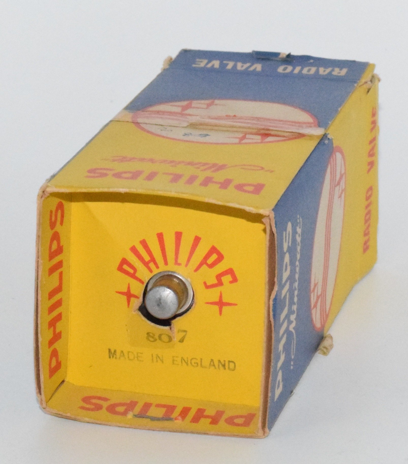 ATS25 807 Philips Miniwatt England *Ceramic Base* Valve / Tube