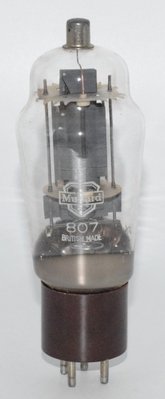 807 Mullard England Blackburn 1957 Valve / Tube (SR AWV box)
